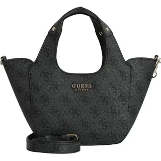 GUESS Calista 2 in 1 Mini Tote Coal Logo