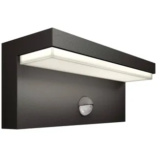 Philips Außenwandleuchte Aluminium 9,2 cm inkl. Bewegungsmelder grau