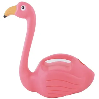 Esschert Design Flamingo Gießkanne aus HDPE, 28,6 x 14,4 x 30,1 cm