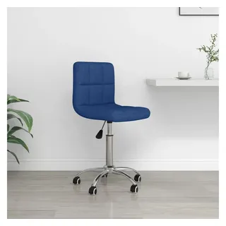 vidaXL Bürostuhl Drehbar Stoff Blau