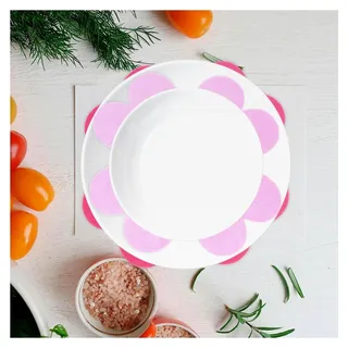 Pfannenschoner Filz 23 x 23 cm Pink - Hitzebeständiger Topfuntersetzer zum Schutz des Pfannenbodens