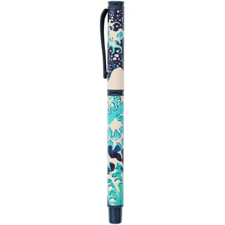 Grupo Erik Hokusai Die große Welle vor Kanagawa Kugelschreiber Schwarz - Kugelschreiber Hochwertig Cooler Stift mit Geschenkbox - Tintenroller