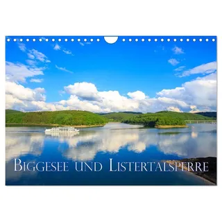Biggesee und Listertalsperre (Wandkalender 2026 DIN A4 quer), CALVENDO Monatskalender: Die herrliche Seenlandschaft von Biggesee und Listertalsperre im Südsauerland (CALVENDO Natur)