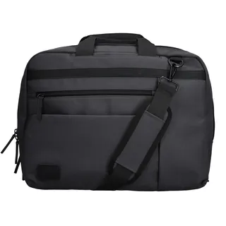 Rieker Businesstasche Arbeitstasche, Herren Umhängetasche, auch als Rucksack tragbar, schwarz