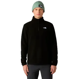 The North Face Glacier Fleece 1/4 Zip Pullover Schwarz M