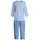 3/4-Pyjama Blau 48-50