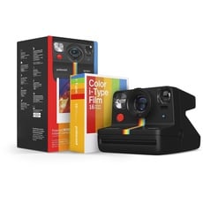 Polaroid Now+ Generation 2 Everyting Box - Kamera + Filmpaket (16 Fotos im Lieferumfang enthalten) - Schwarz - App-gesteuerte Sofortbildkamera (6250)