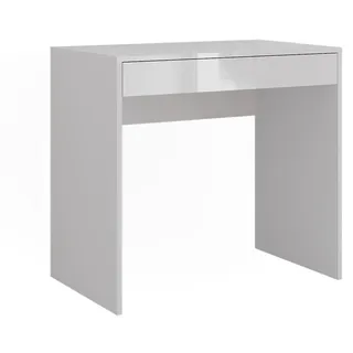 Vicco Schminktisch Sherry Weiß/Weiß Hochglanz 81.4 cm 4 Teile, Model 57679 - Weiß,
