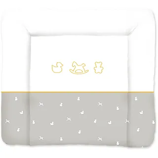 Träumeland TT13215 Wickelauflage Schaukelpferd, Bezug aus wasserdichter, phtalatfreier PVC-Folie, 75 x 85 cm, orange