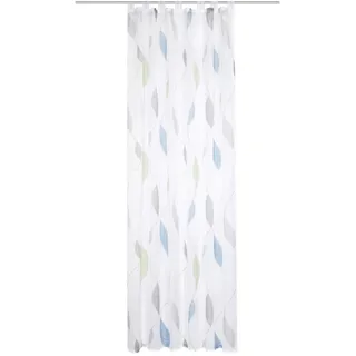 Schmidt W. Gmbh Schlaufenvorhang , Grün, Hellgrün, Apfelbaumfarben , Textil , 140x175 cm , Heimtextilien, Vorhänge, Fertigvorhänge, Schlaufenvorhänge