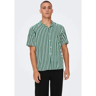 ONLY & SONS Kurzarmhemd »ONSWAYNE LIFE SS VISCOSE«, grün