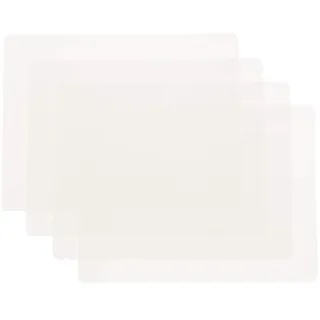 HomeDo Große Abwaschbar Silikonmatte,Silikon Unterlage,rutschfeste Antihafte Backmatte,Teigmatte Küchenmatte,Tischset,Platzset,Antirutschmatte (Transparent, 30x40cm-4Stück)