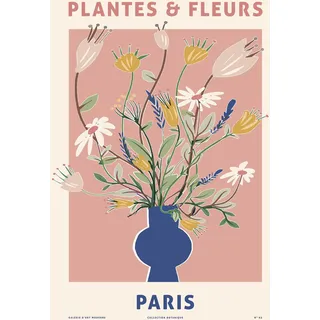 Reinders! Leinwandbild »Blumen«, blau