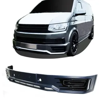 Frontspoilerlippe Spoiler Splitter Spoilerlippe Ansatz Lippe Stoßstange vorne für T6 mit ABE passend für VW T6 Bj. 2015-2019
