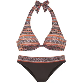 Buffalo Bügel-Bikini Damen braun bedruckt Gr.36 Cup B