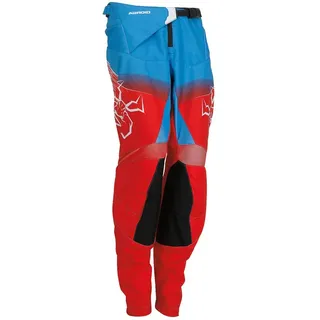 Moose Soft-goods Agroid Offroad-hosen - Red / White / Blue - 10-11 Jahre
