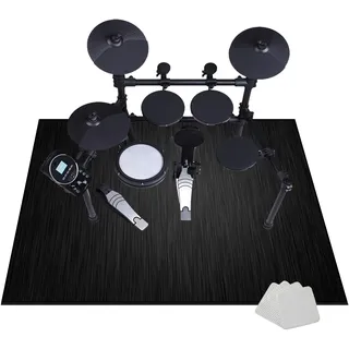 JaevKwzy Elektronisch Schlagzeug Teppich Snare Drum Rug - Schallschutz Teppich - Schallschutzmatte - Drum-Teppich - rutschfeste Trommelmatte - Schalldicht Teppiche 230 x 200 cm