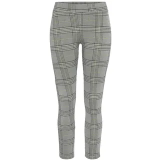 LASCANA Leggings figurbetont grau/grün kariert 36/38