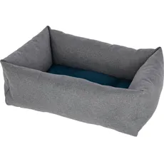 Kuschelbett Ely, grau/petrol, 45x60 cm