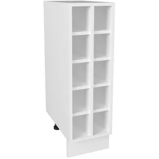 VCM Unterschrank Weinregal Esilo 25 cm x 44 cm x 82 cm Weiß