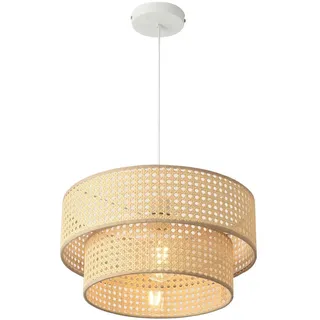 lux.pro Hängeleuchte Ascot Ø40 cm Rattanoptik [ lux.pro