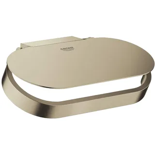GROHE Selection | Essentials - WC-Papierhalter mit Deckel | Wandmontage | nickel gebürstet | 41069EN0
