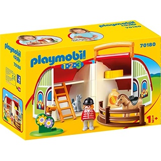 Playmobil 1.2.3 Mein Mitnehm-Reiterhof 70180