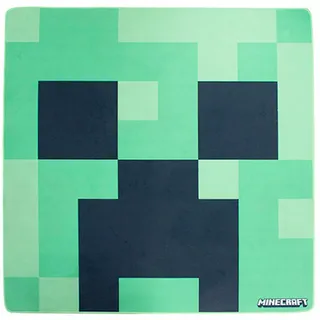 Minecraft Kinderteppich , Grün , Textil , Gaming , quadratisch , 120x2x120 cm , pflegeleicht, leicht zusammenrollbar , Teppiche und Böden, Teppiche, Kinderteppiche