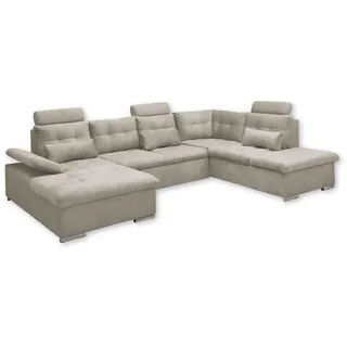 ed exciting design ED Lifestyle Medan U Sofa 3-teilig Holzwerkstoff/Nosag