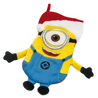 Joy Toy 97141 - Minions Weihnachtsstrumpf Plüsch, 35 x 25 cm, Gelb