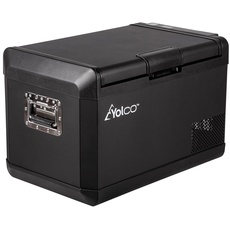 Yolco GX37 Elektrische Kompressor-Kühlbox, App Steuerung per Bluetooth, 12/24 V und 230 V, für Auto, LKW, Boot, Camping Kühlschrank, Schwarz