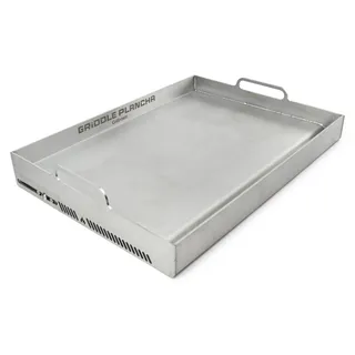 Grillrost.com Das Original Griddle Plancha XXL silber