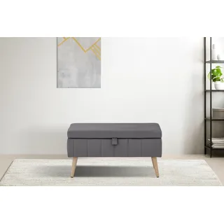 OTTO home »AMIRA Sitzbank mit Stauraum, Maße B/T/H: 81/36/43 cm« mit Staufach, in 3 Bezugsqualitäten mit feiner Steppung,