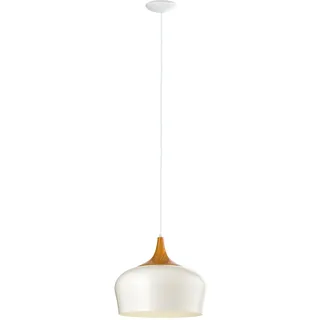 EGLO Obregon 1-flg. 35 cm rund creme eiche