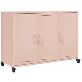 vidaXL Sideboard Rosa 100,5x39x72 cm Stahl