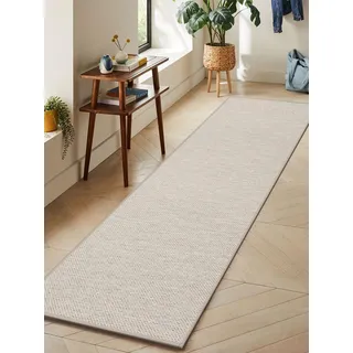 LEKEEPGO Küchenteppich 65x240cm, Küchenläufer, Teppich Läufer Küche, Beige | Rutschfest, Schmutzabweisend, Absorbierend, Auslaufsicher, Waschbar, Leicht zu Reinigen, Niedriger Stapel, für Küchen, Flur