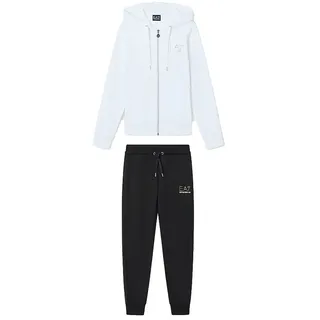 EA7 Trainingsanzug Weiß/Schwarz XL