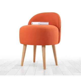 Hanah Home, Corvile- FLF1149, Orange, Klassische Sitzsäcke, 50% Baumwolle / 50% Leinen - Orange