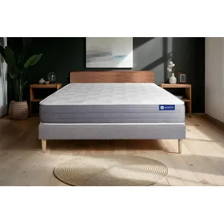 Actiflex dream matratze 180x220cm + Bettgestell mit lattenrost - Dicke : 22cm - Taschenfederkern und Memory-schaum - H3 - Grau