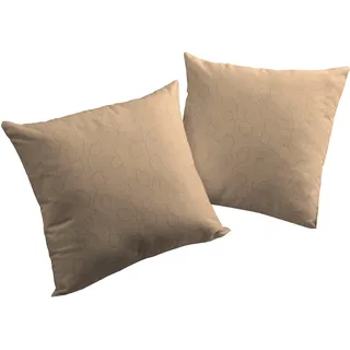 Wirth Dekokissen "Westport", taupe, ranken