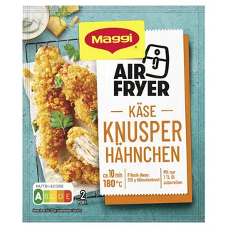 MAGGI Fix AirFryer für Käse Knusper Hähnchen, Würzmischung zur schnellen Zubereitung von knusprig-käsigen Nuggets, für Zubereitung im Airfryer geeignet, 1er Pack (1 x 44g)
