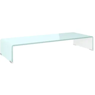 vidaXL TV-Aufsatz/Monitorerhöhung Glas Grün 80x30x13 cm - Grün