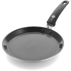 Bild Essentials Gesunde Keramische Antihaft-Pfannkuchenpfanne 24 cm, PFAS-frei, Induktion, Backofen- und Bratensicherheit bis 160°C, Spülmaschinenfest, Schwarz