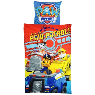 Paw Patrol Microfaser, 135 x 200cm-0121990 Bettwäsche, Polyester, blau, 37.5 x 27 x 4 cm