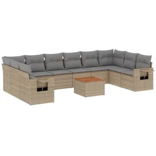 VidaXL 3224736, Hellgrau, Rattan, Stahl, Akazienholz, 110 kg, Erwachsene & Kinder, 550 mm, 550 mm - Hellgrau
