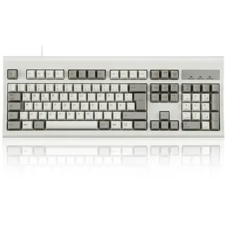 Perixx PERIBOARD-106 DE M USB Tastatur Deutsch, QWERTZ Beige