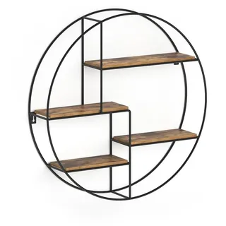 Vicco Wandregal Fyrk 55 x 55 x 11 cm Braun