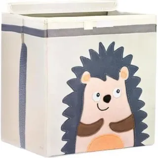 Aufbewahrungsbox Kinder - 15 Motive I Spielzeugbox mit Deckel für Kinderzimmer I Spielzeugkiste (33x33x33) Box zur Aufbewahrung für Kallax Regal I Spielzeugkisten Waldbewohner I Aufbewahrungskiste Igel