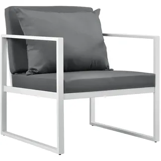 casa.pro Lerum Gartenstuhl 70 x 60 x 70 cm weiß 2 St.