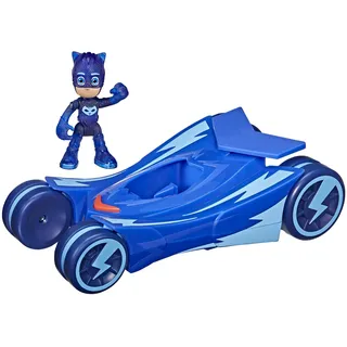PJ Masks Heldenflitzer Catboy Fahrzeug mit Lichteffekten und Catboy Spielfigur